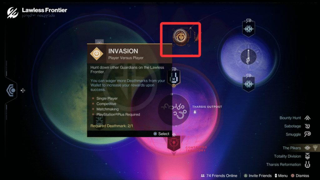 open invasion in Destiny 2