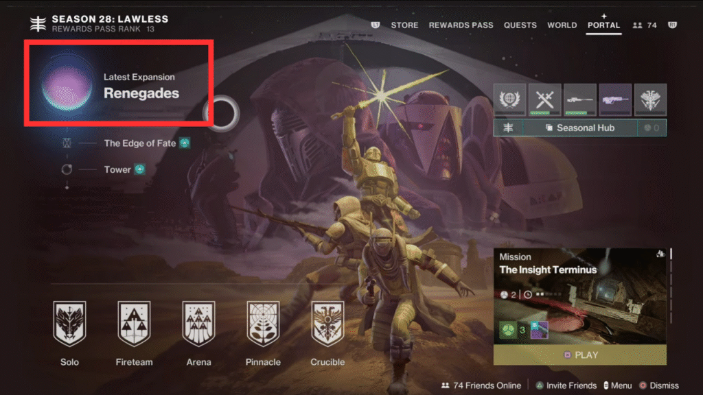 Accessing the Wager Screen in Destiny 2