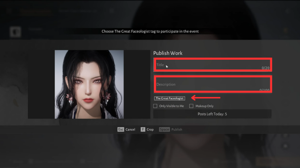 How to upload your patroit in Faceologist Event