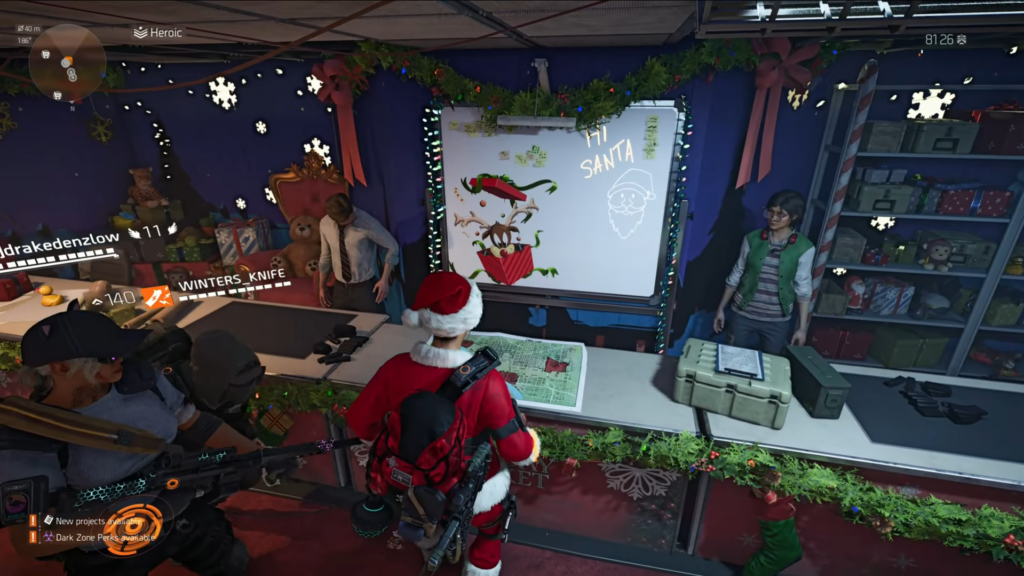 Winter event vendor in The Division 2