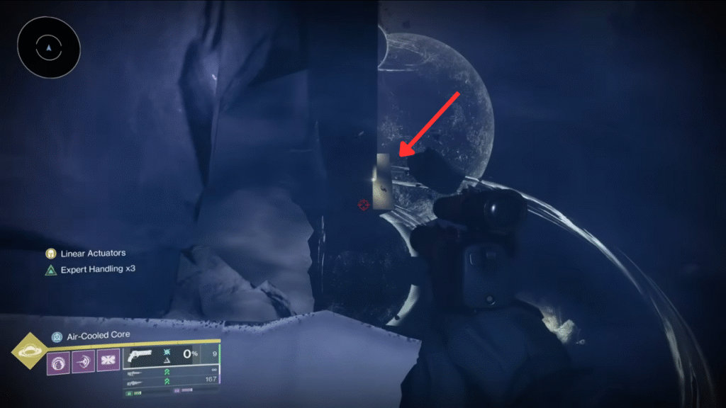 rock and find a doorway marked by a bright light