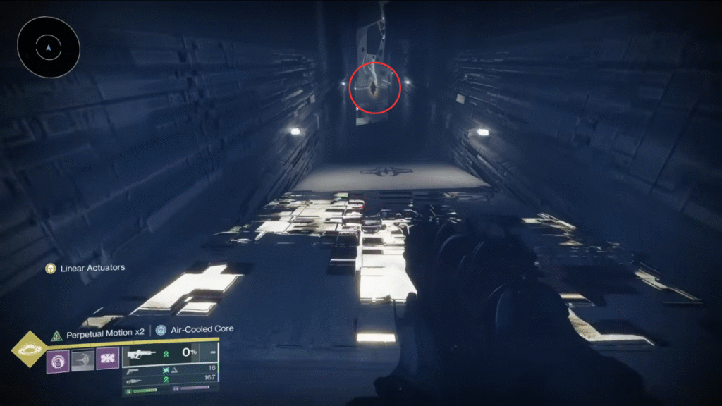 shoot the prism to continue the mission