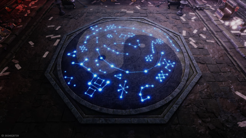 the Constellation Puzzle in Purple Tenuity Hexagram