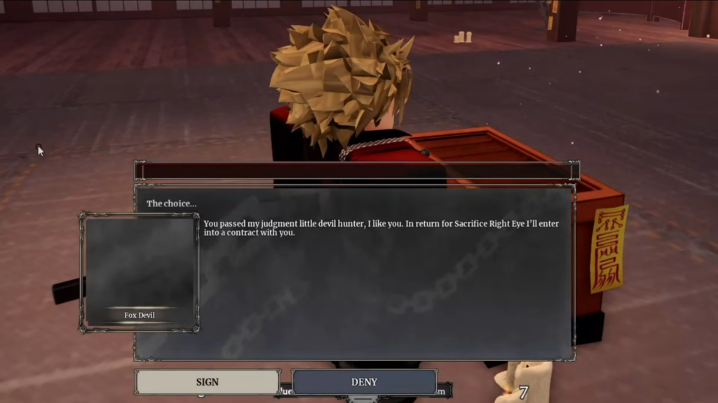 Choose Sign In, and you’ll successfully contract the Fox Devil