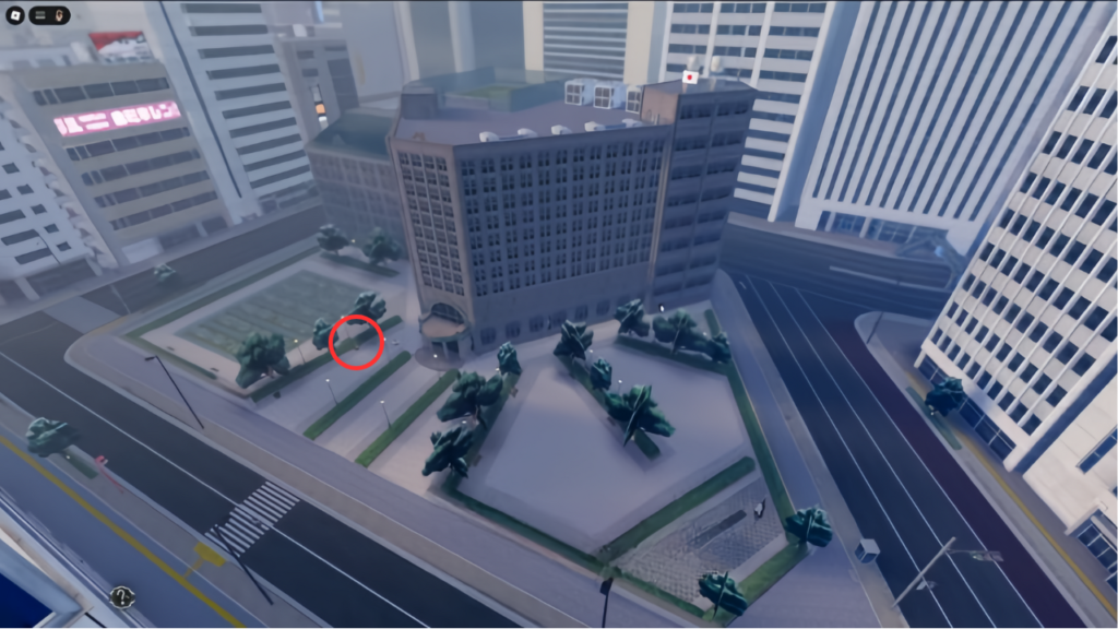 Dorian Graves location marked in zoom out map