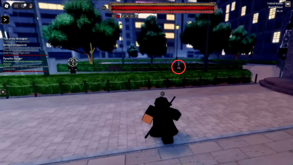 Dorian Graves sitting in park bench